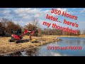 Yanmar SV100 and Fecon FMX50 after 350 hours mulching... my thoughts on Ginger the Excavator!