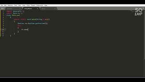 Opening Notepad Using Java