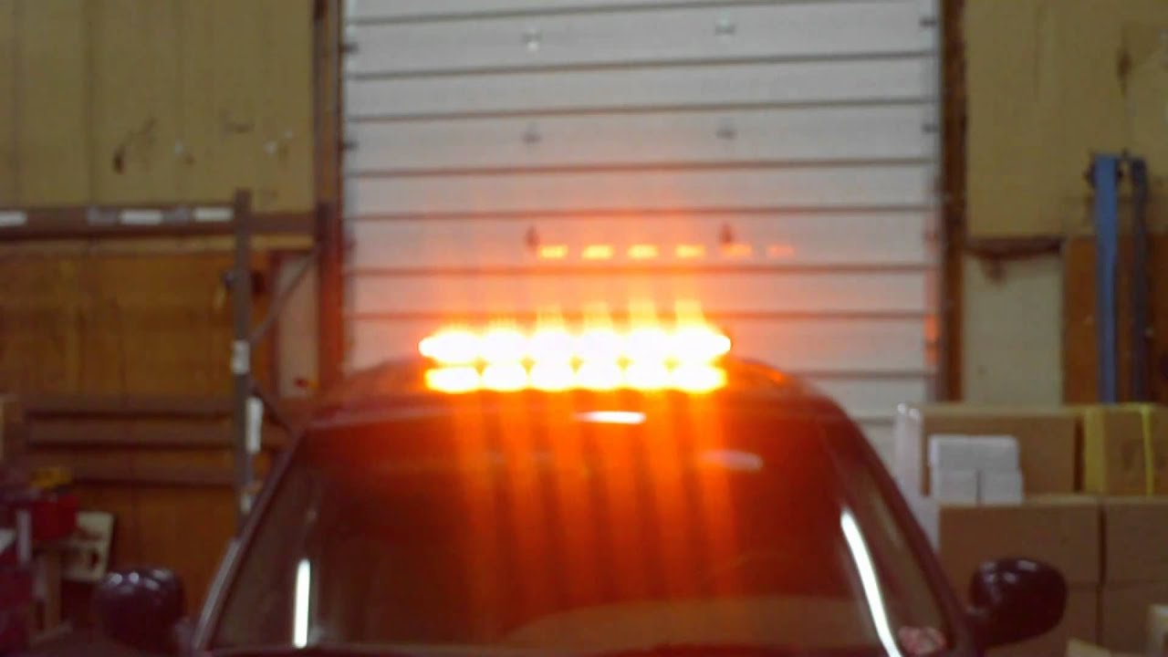 Tow Truck Amber Rooftop LED Light Bar Demo Video YouTube