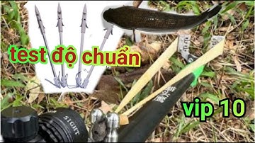 Tét ná VIP 10 bắn mũi tên trước khi xuống ao bắn cá #slingshot #sungnacaosu #nobanbi #nacaosu