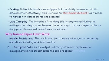 Understanding the Limitations of MiniDumpWriteDump() with Named Pipes