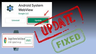 How to Fix  Google Chrome and Android System Webview not Updating in Play Store