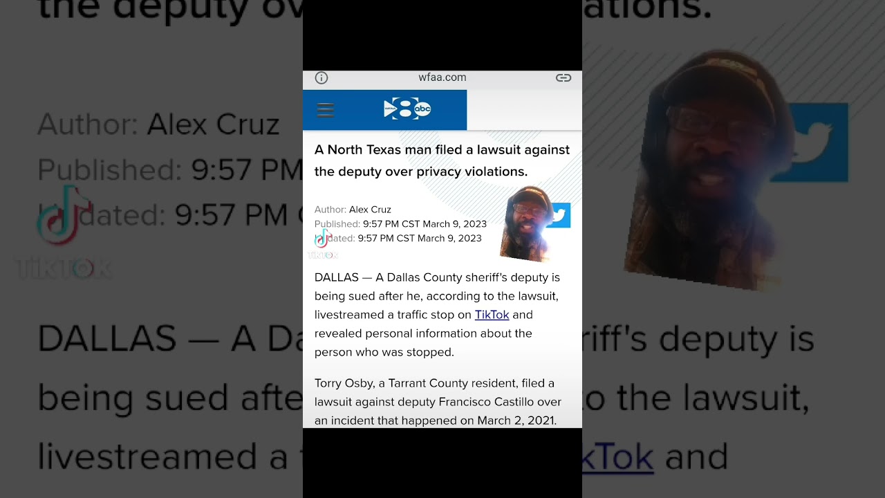 ⁣Texas Sheriff's Deputy reveals citizen private info during livestream traffic stop. #texas