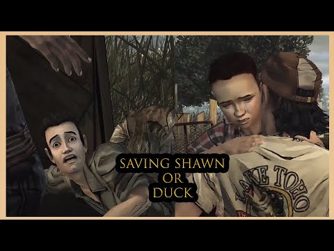 Saving Duck or Shawn (All Outcomes) The Walking Dead Season 1 Episode 1 -  YouTube