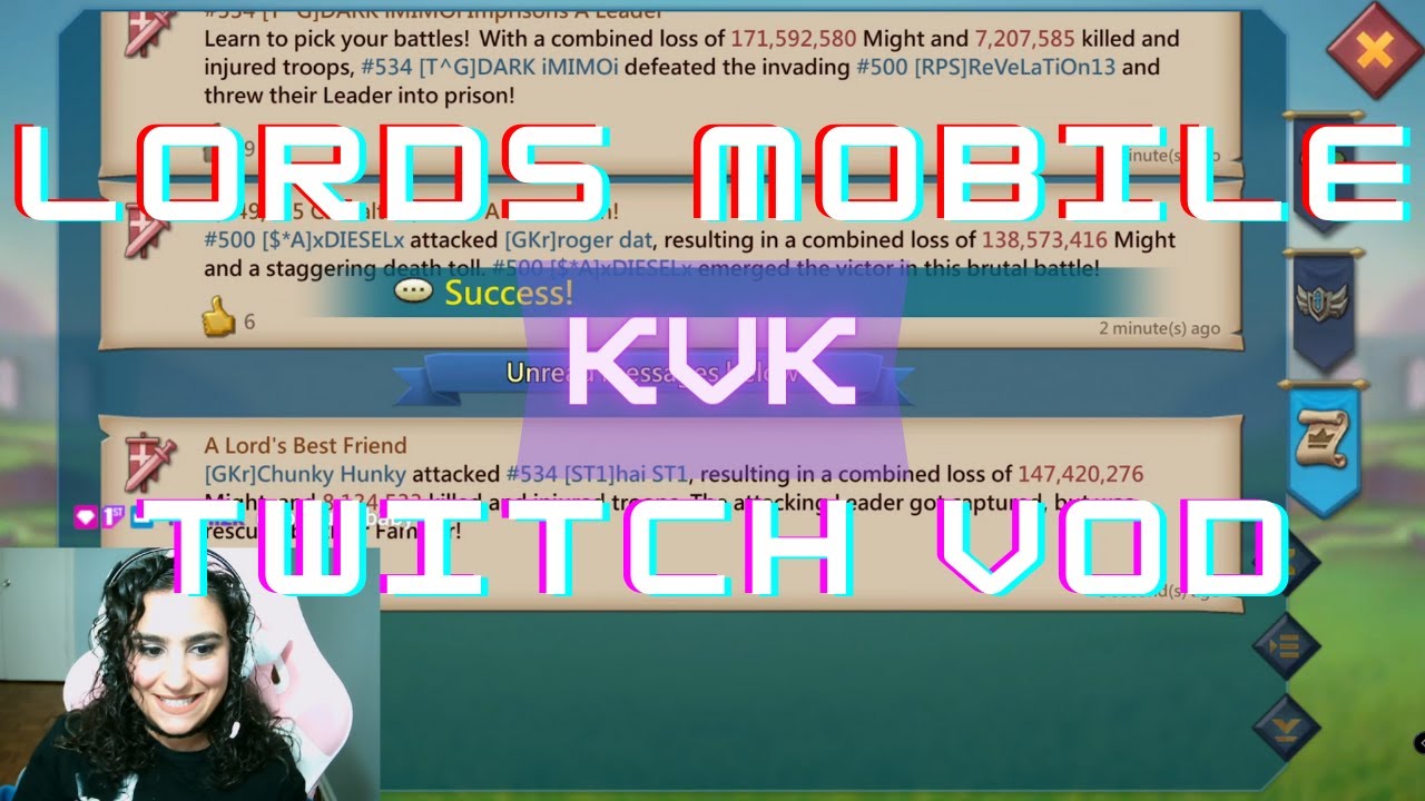 Lords Mobile - KVK with GKr - Stream VOD - YouTube