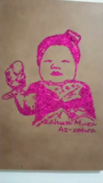 3-7 hari pengerjaan #glitterart #glitterpainting #lukisanglitter #lukisanwajah #kadounik #kadowisuda