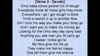 Davido   Fans Mi ft Meek Mill  (LYRICS VIDEO)