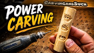 Power carving eyes