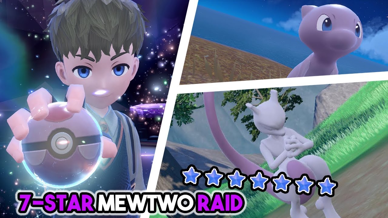Pokemon Scarlet/Violet MEWTWO & MEW (2023 Event) GETY0URMEW + Tera Raid  Mewtwo
