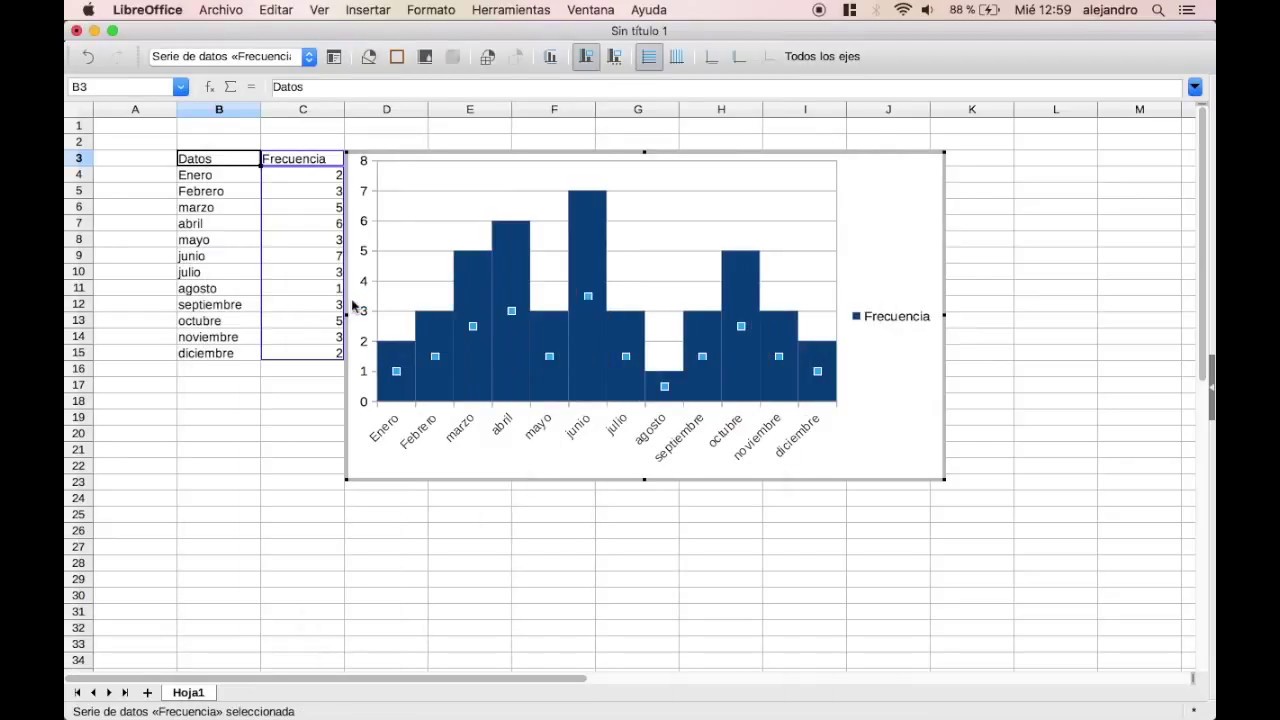 Histograma con LibreOffice - YouTube