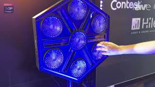 ISE 2025: BEGLEC Showcases Briteq BTX-Skyran, a Hexagonal Projector for Stage and Studio