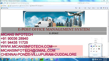 E POST OFFICE MANAGEMENT SYSTEM.net projects code