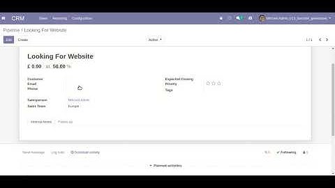 Activity Email Notification Odoo