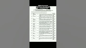 New Staff Nurse Recruitment Odisha #OSSC#StaffNurseVacancy#Viral#YtShots