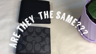 Comparison between Coach men’s wallet and Micheal Kors Men’s wallet