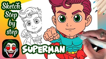 How to Draw Superman Step by Step | Easy Drawing Tutorial for Beginners and DC Fans