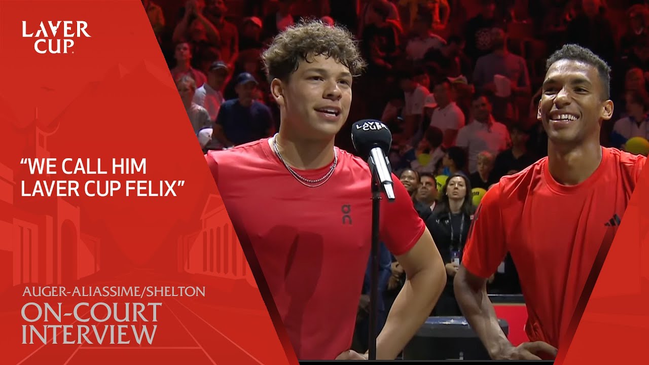 Auger-Aliassime/Shelton and McEnroe On-Court Interview Laver Cup 2023 Match 8