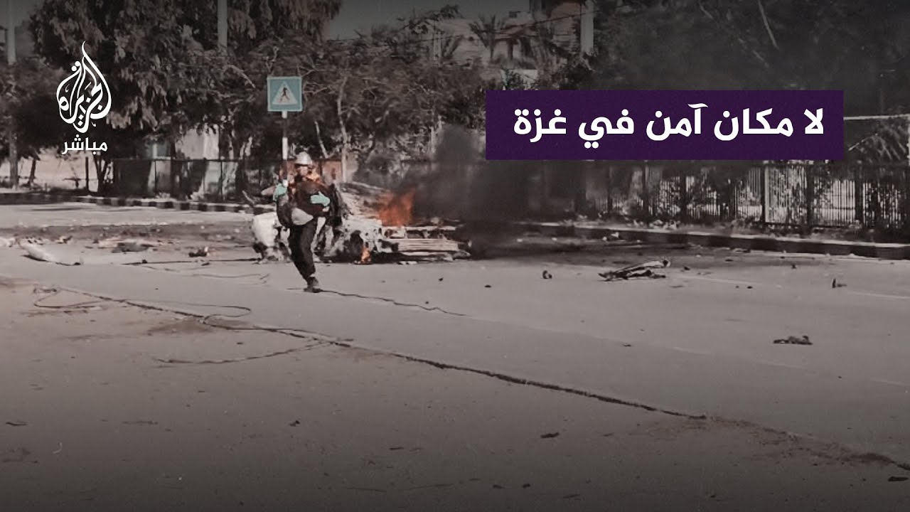 شهداء ومصابون بعد استهداف دبابة إسرائيلية لسيارة في خان يونس ورجال الدفاع المدني يهرعون لانتشالهم