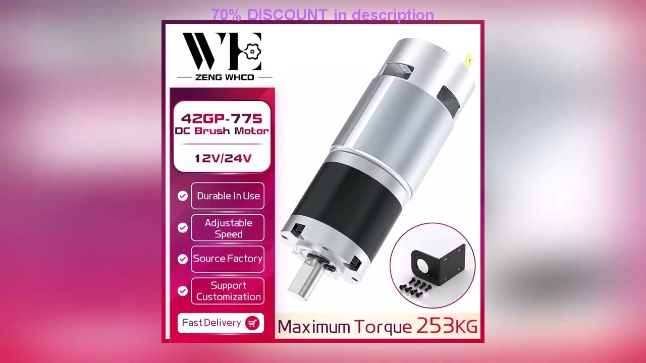 Why Everyone’s Talking About This Product! 12V24V Planetary Gear DC Low-Speed Motor DC 775 Long Li