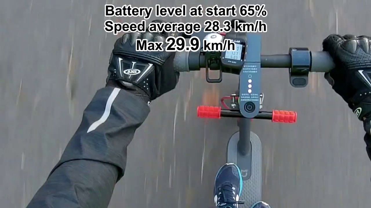 Xiaomi M365 Top Speed 32.5km/h (20.2mph) with custom firmware