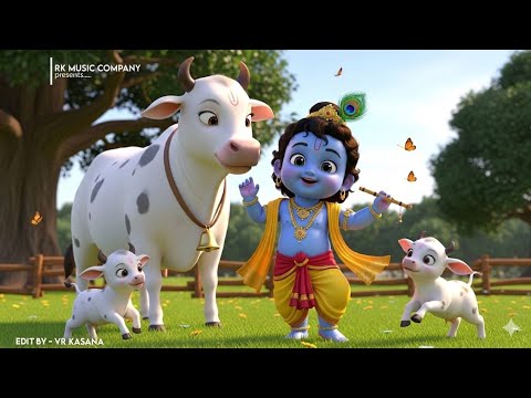 छोटी छोटी गैया छोटे छोटे ग्वाल। Choti Choti Gaiya Chote Chote Gwal। #kanha #krishna #krishnabhajan
