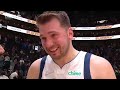 Luka Doncic pulls a Shaq during his post-game interview but is more apologetic about it
