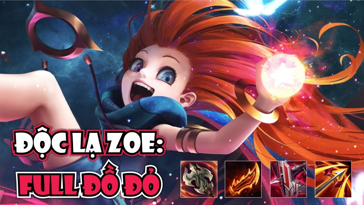 KÈO SIÊU DỊ TỪ  TƯ BẢN: ZOE AD LÊN ĐỒ FULL ITEM ĐỎ, KHÔNG ĐƯỢC CẮM MẮT!