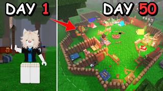 50 Days to Build the BEST BASE in 99 Nights in the Forest