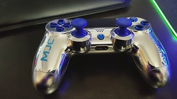 [4K] Custom Chrome Gaming Controller By Controller Chaos
