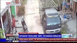 Video Viral Pria Bacok Tetangganya Gara-Gara WIFI