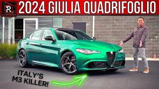The 2024 Alfa Romeo Giulia Quadrifoglio Is A Ferocious Ferrari Powered Super Sedan