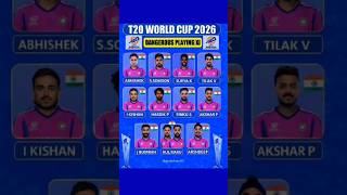 T20 World Cup 2026 Dangerous Playing Xi💀🥶#shorts #trending #t20worldcup2026 #worldcup2026 #cricket
