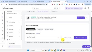 How to Restore a Backup in Hostinger 2025