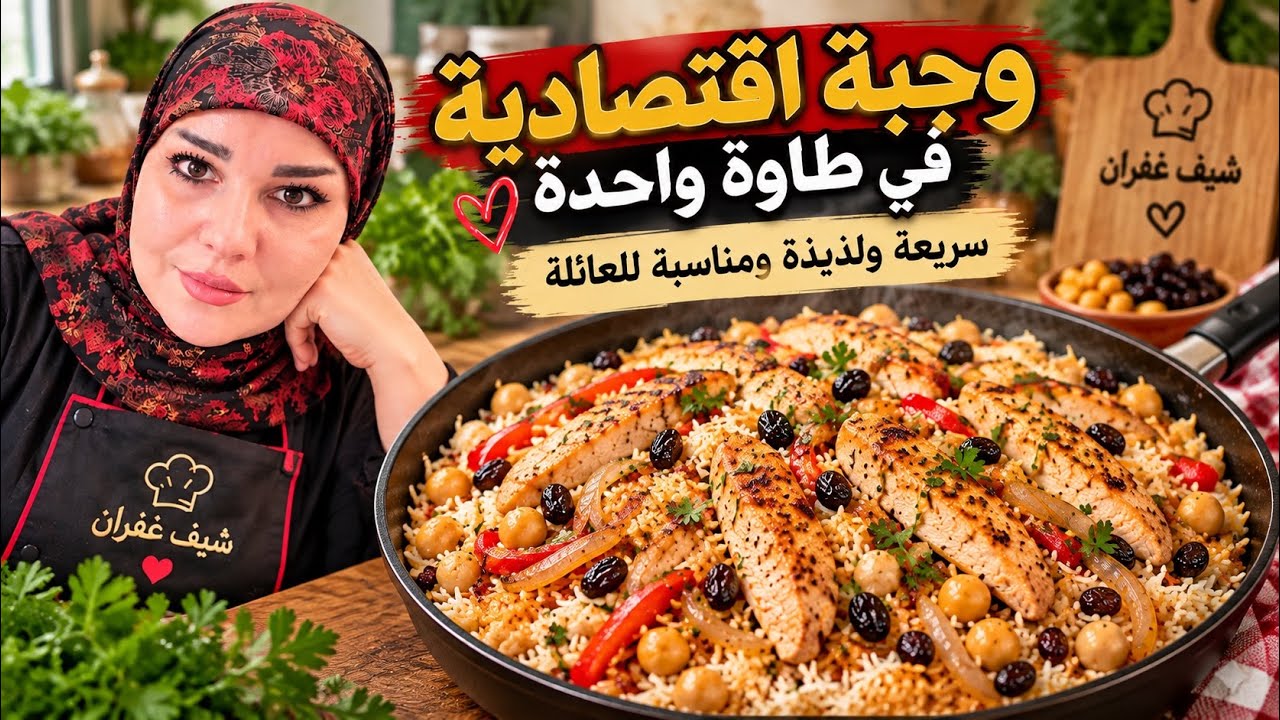 :ما عندج وقت للطبخ؟ 😍 وجبة كاملة بطاوة وحدة بـ30 دقيقة | اقتصادية ولذيذةوبالإنجليزي:
