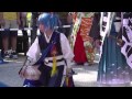 大人気ゲーム、「刀剣乱舞」のコスプレショー。京まふ2015、岡崎レッドカーペットにて。