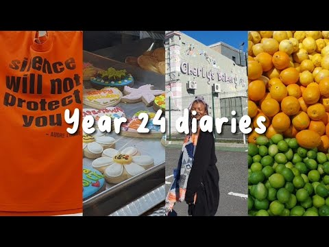 Year 24 diaries | exhibition, going to Charly's Bakery (my childhood dream), sushi, grocery shop