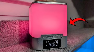 This Colorful Alarm Clock is also a Bluetooth Speaker!