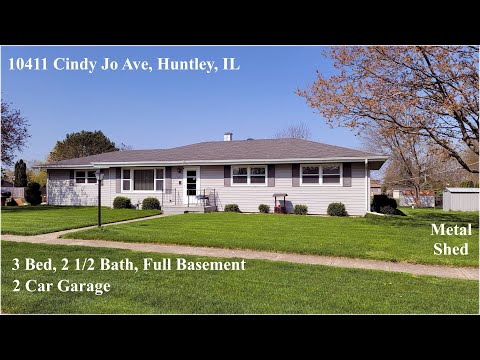 10411 Cindy Jo Ave, Huntley, IL home video tour