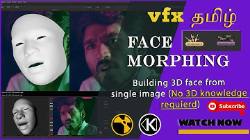 Face morphing  - 1_Face building using KeenTools | geo tracker tamil #CGKalvi