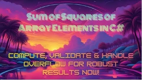 I Tried C# Array Squares and Found the SECRET to Robust Results