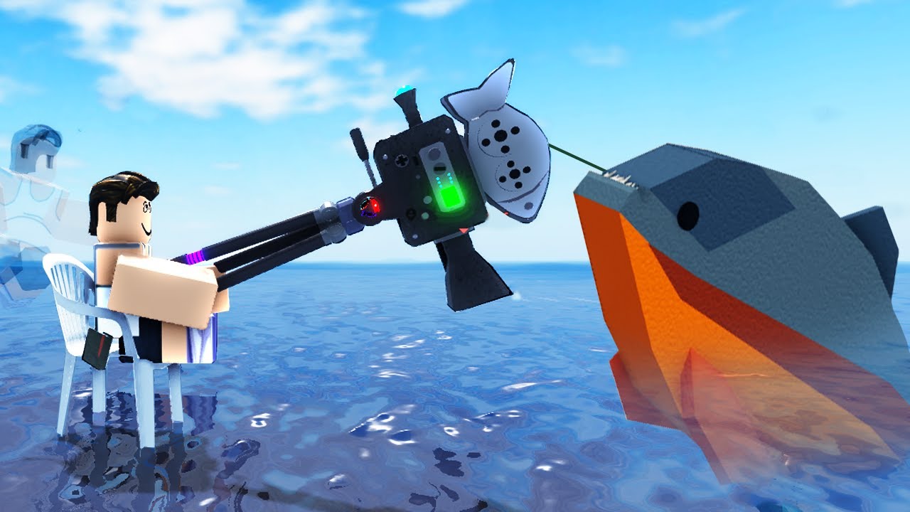 Trolling with Clickbait Rod in Fisch - YouTube