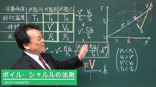 ボイルシャルルの法則　途中式　計算　高校化学　エンジョイケミストリー　113103