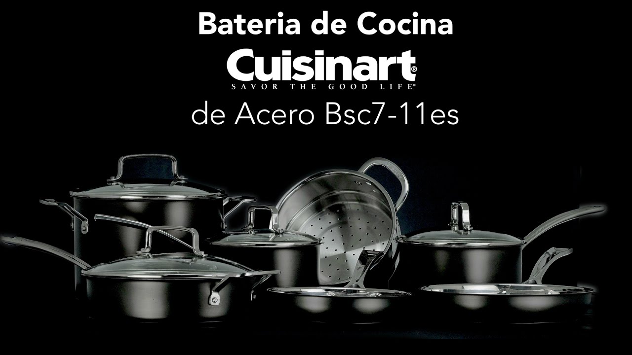 Batería de cocina Cuisinart de acero inoxidable 11 piezas