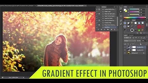 Photoshop Tutorial: Create a Gradient Effect | Photoshop Actions | Photo Effects