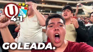 UNIVERSITARIO 4 - 1 SPORTING CRISTAL *SOMOS LÍDERES* - REACCIÓN DESDE EL ESTADIO