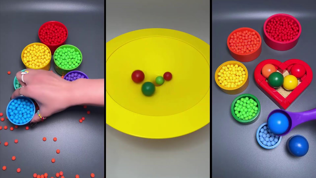Satisfying Beautiful Beads, Colorful Balls, Haba Slope, Xylophone,  Falling Beads Reverse Video ◀️