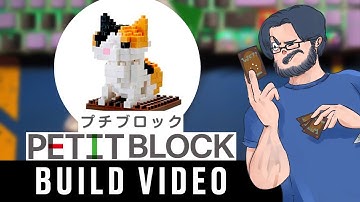 Daiso Petit Block Calico Cat