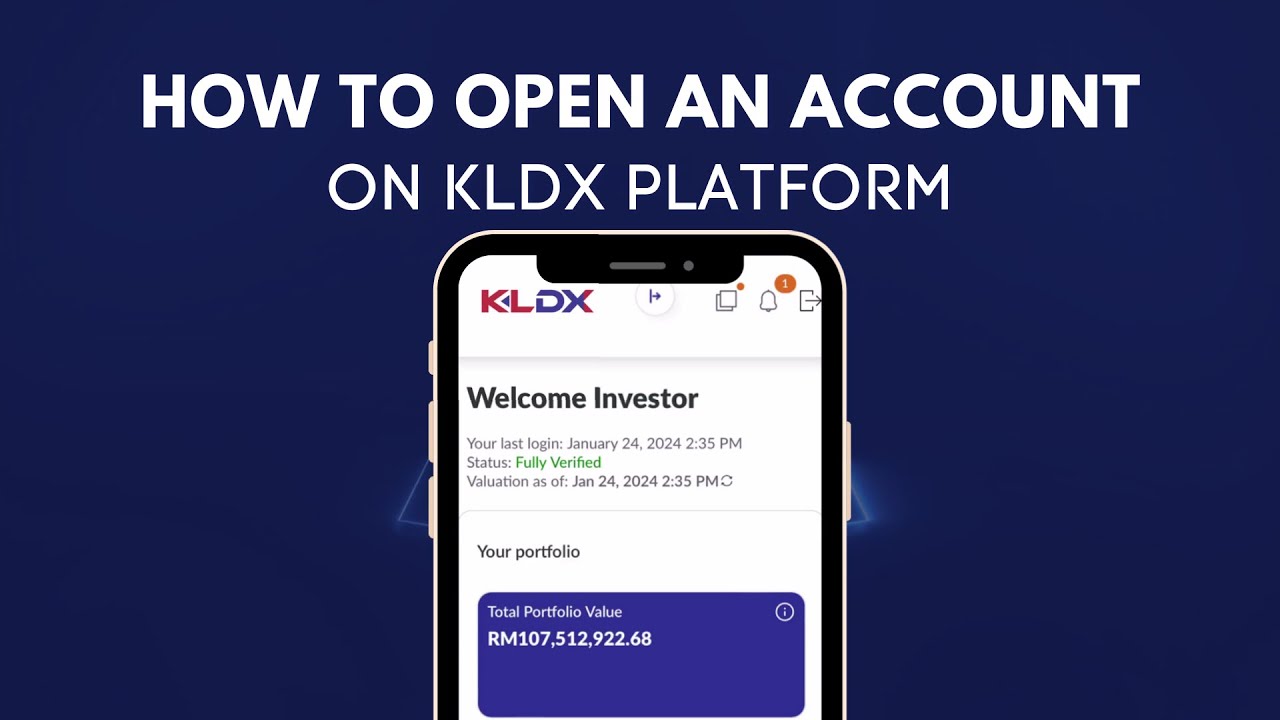 How To Open An Account on KLDX Platform - YouTube