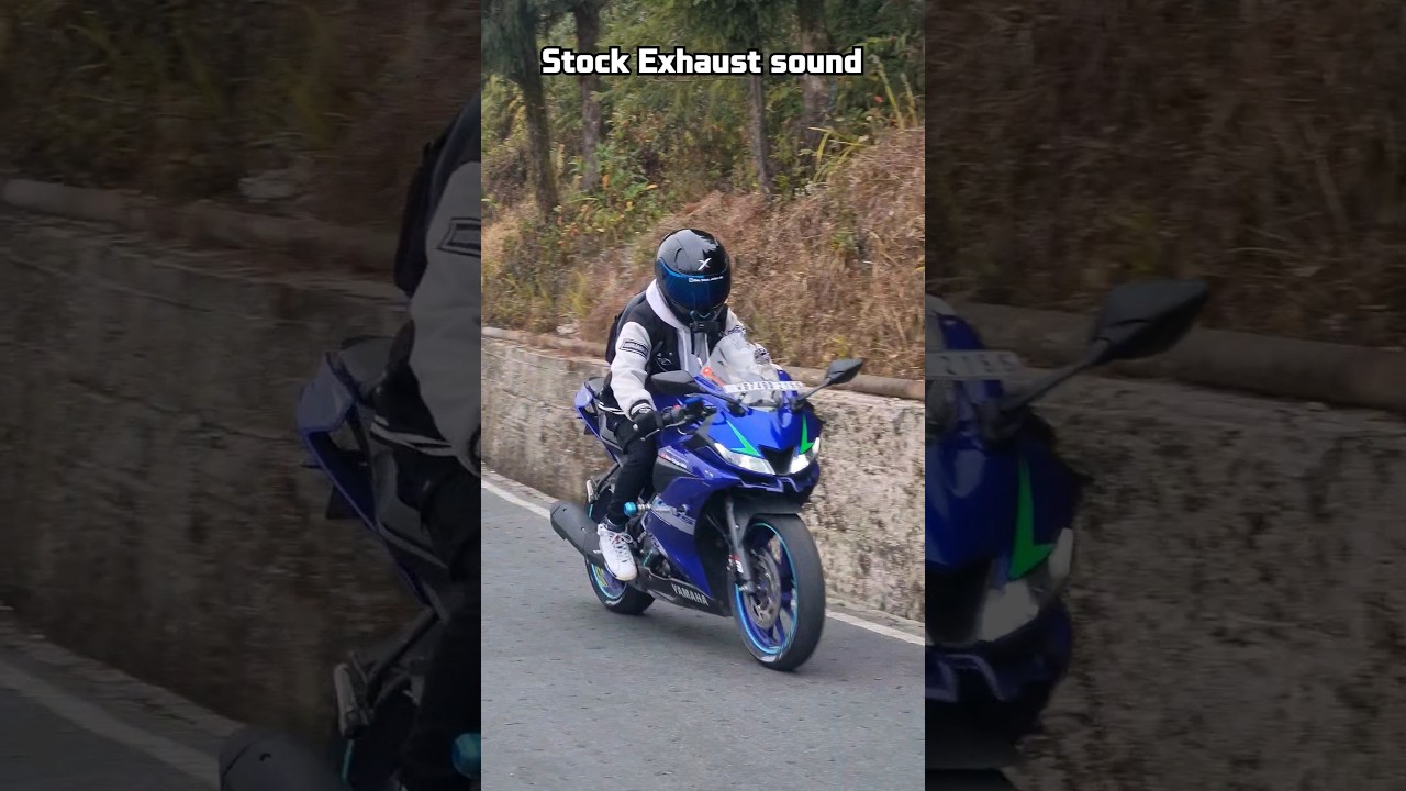 R15 v3 Stock Exhaust system sound 🔥 | yamaha R15 v3 Stock | 