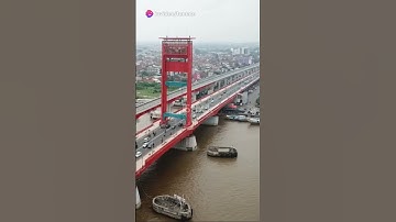 Jembatan Ampera, icon Kota Palembang #shortvideo ,#shortfeed ,#shorts